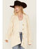 Image #2 - Free People Women's Cable Knit Button-Down Cardigan , Ivory, hi-res
