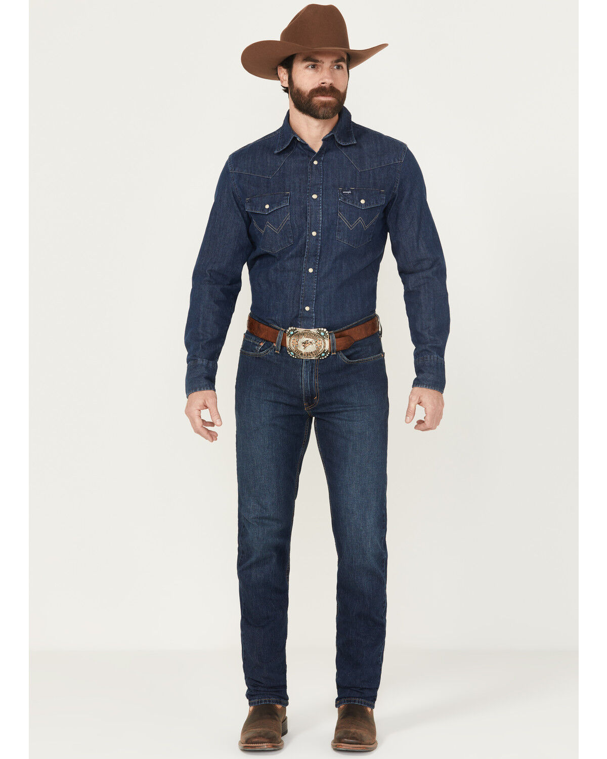 Image #1 - Levi's Men's 514 Nice To Meet You Medium Wash Straight Leg Stretch Denim Jeans, Medium Wash, hi-res