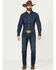 Image #1 - Levi's Men's 514 Nice To Meet You Medium Wash Straight Leg Stretch Denim Jeans, Medium Wash, hi-res