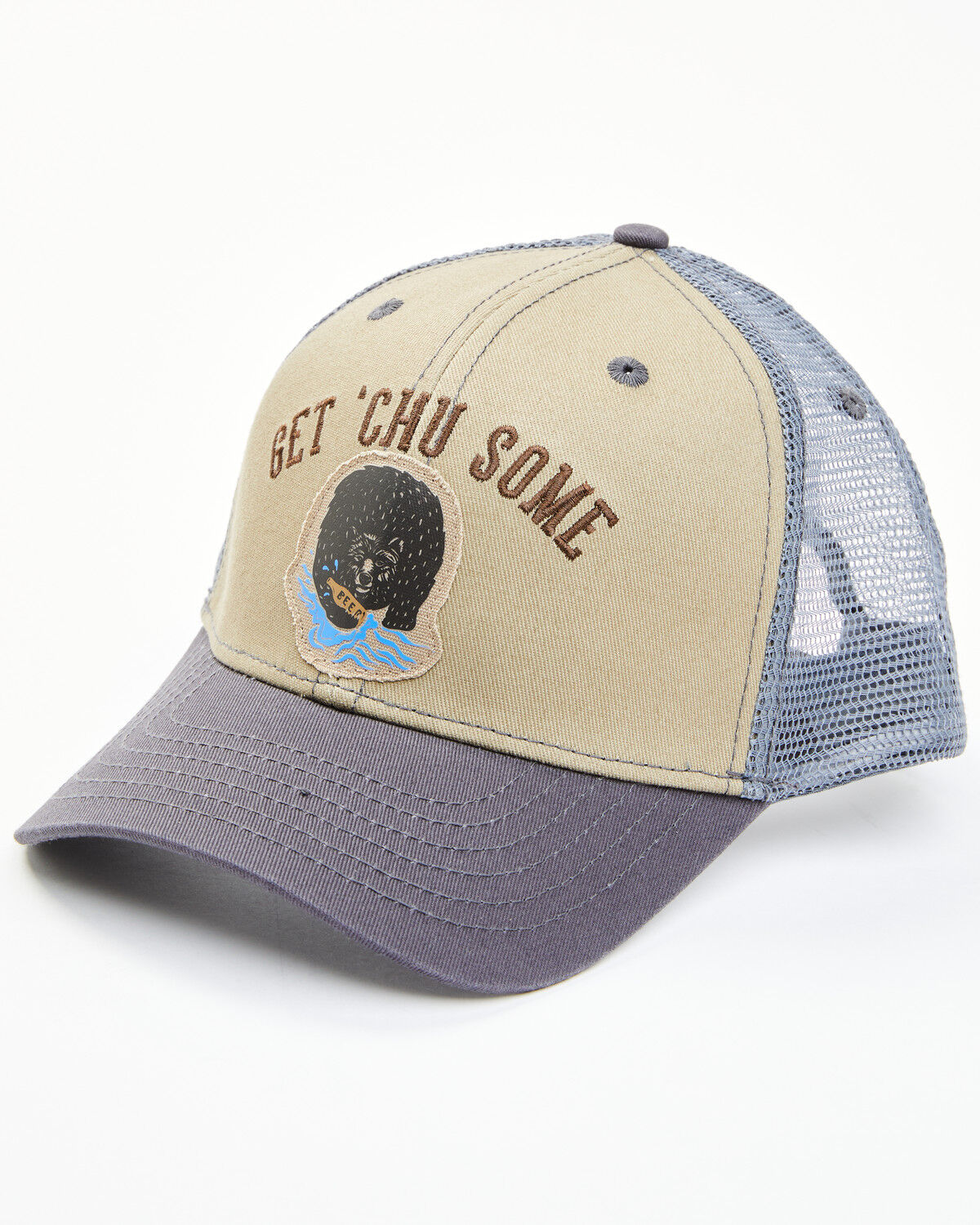 Image #1 - Brothers and Sons Men's Get Chu Some Embroidered Ball Cap, Navy, hi-res