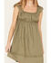 Image #3 - Cleo + Wolf Women's Solid A-Line Mini Dress, Olive, hi-res