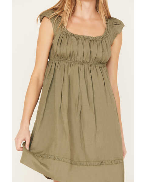 Image #3 - Cleo + Wolf Women's Solid A-Line Dress, Olive, hi-res