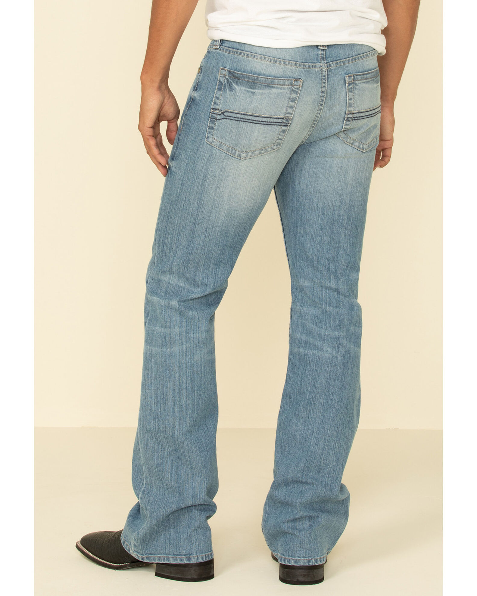 Cody James Men s Hamshackle Light Wash Relaxed Bootcut Stretch Denim Jeans Country Outfitter