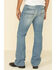 Image #1 - Cody James Men's Hamshackle Light Wash Relaxed Bootcut Stretch Denim Jeans, Blue, hi-res