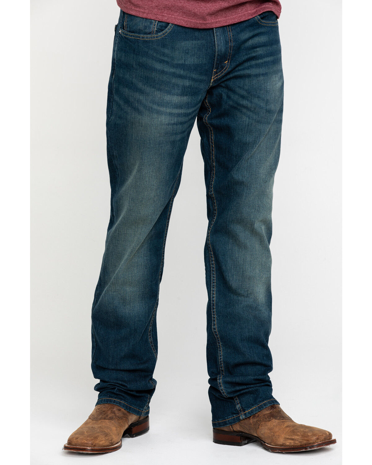 Image #2 - Levi's Men's Cash Relaxed Straight Leg Jeans, Blue, hi-res