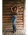 Image #1 - Idyllwind Women's Jessamine Embroidered Smocked Back Crop Top, Black, hi-res