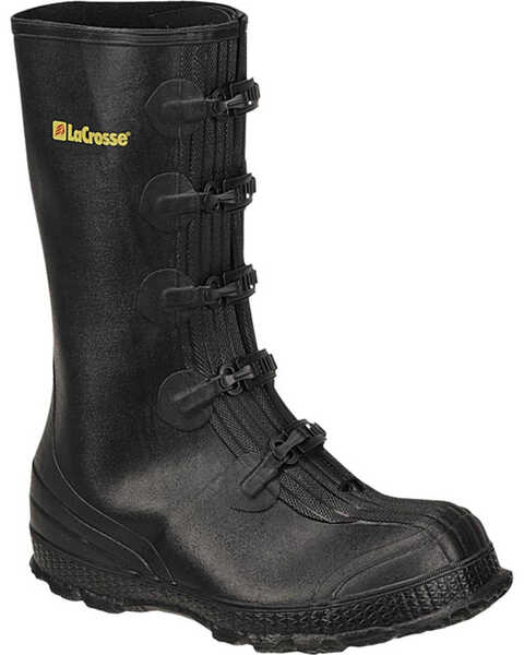 LaCrosse Men's Z-Series Overshoe Rubber Boots - Round Toe , Black, hi-res