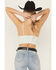 Image #4 - Fornia Women's Seamless Floral Bralette, Mint, hi-res