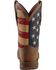 Durango Rebel Men's American Flag Western Boots - Steel Toe, Brown, hi-res