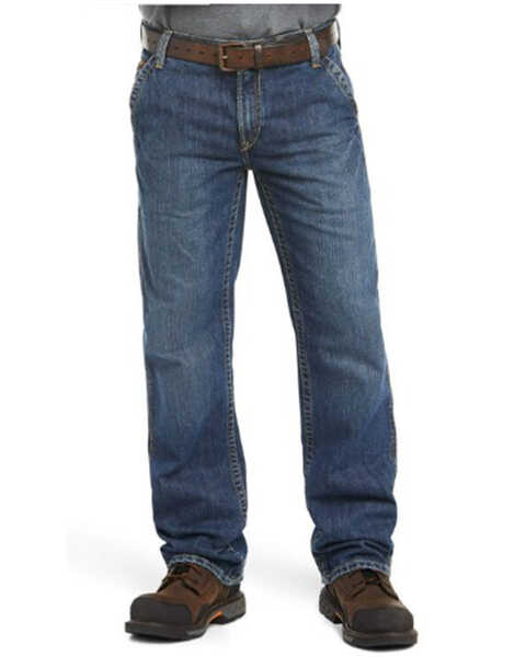 Image #2 - Ariat Men's FR M4 Relaxed Workhorse Relaxed Fit Bootcut Jeans, Denim, hi-res