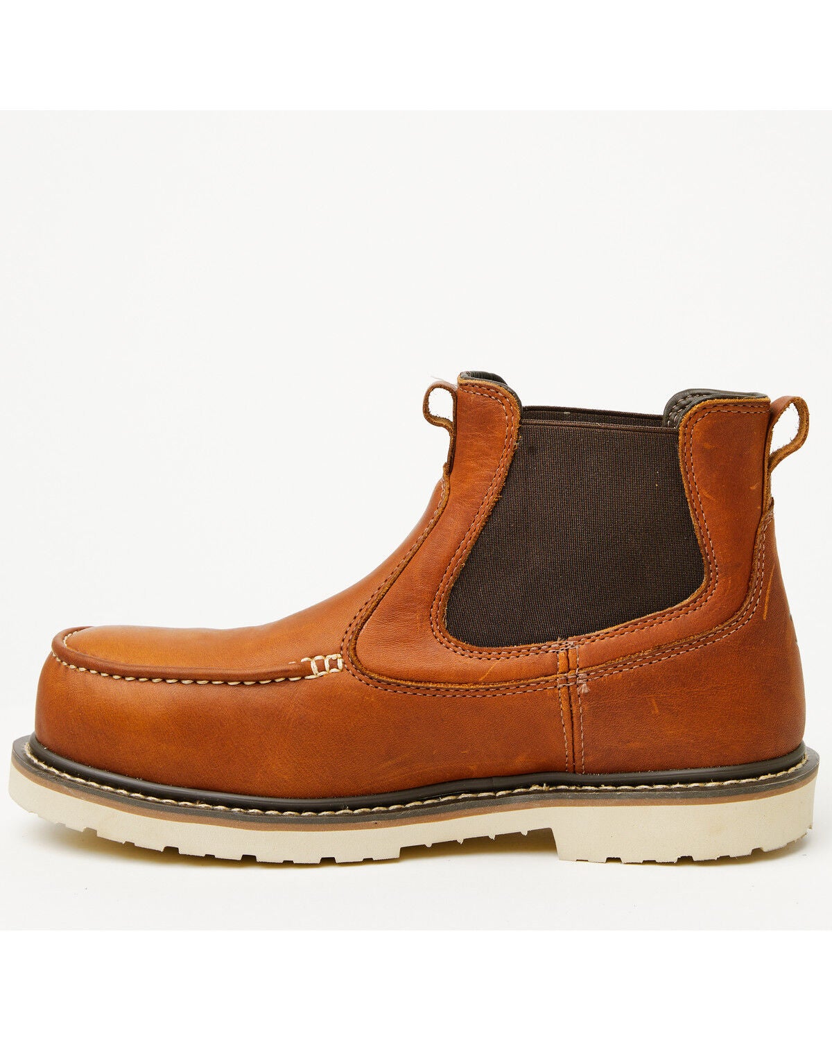 Image #3 - Cody James Men's Moc Chelsea Work Boots - Composite Toe, Brown, hi-res