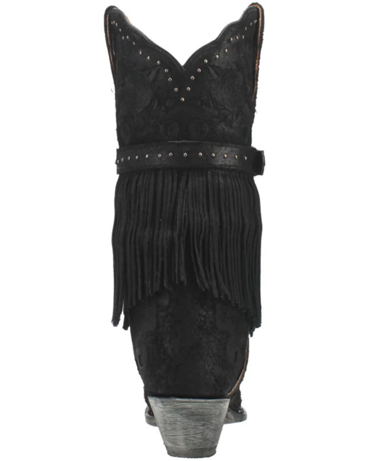 Image #5 - Dan Post Women's Bed Of Roses Western Boots - Snip Toe, Black, hi-res