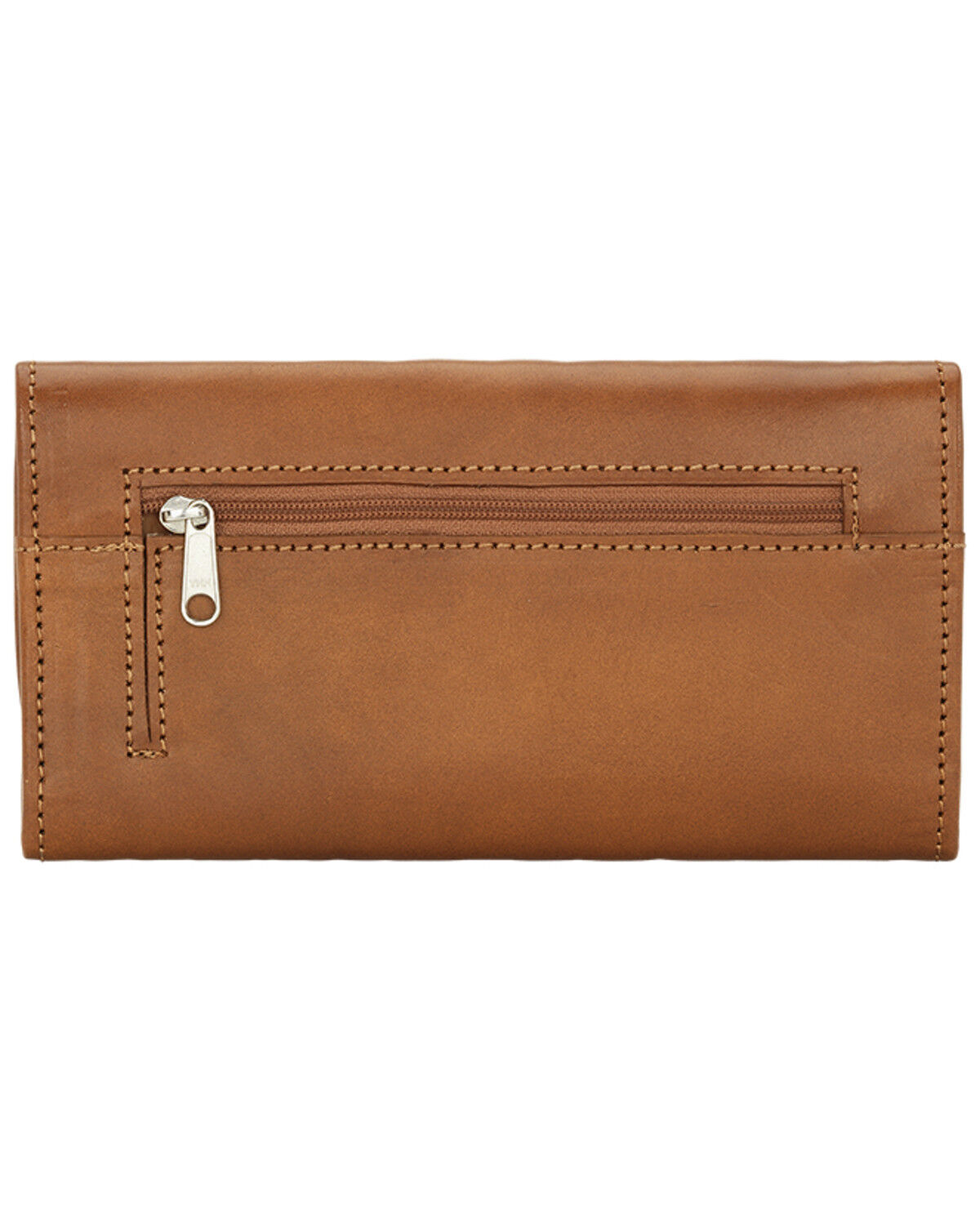 Image #3 - American West Women's Mohave Canyon Ladies' Golden Tan Tri-Fold Wallet, Golden Tan, hi-res