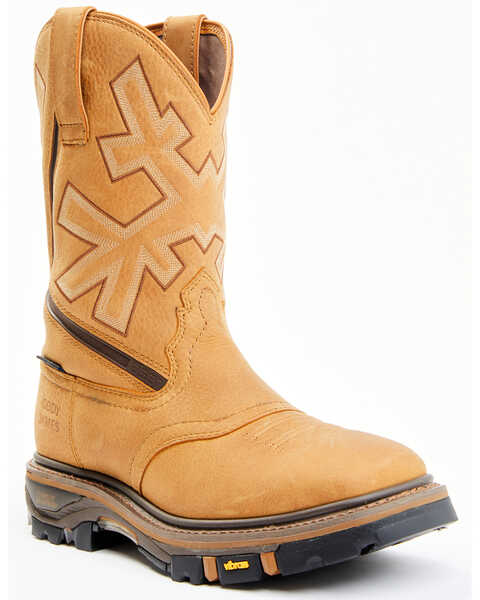 Cody James Men's Decimator ASE7 Western Work Boots - Soft Toe, Brown, hi-res