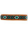 Image #1 - Myra Bag Whizter Hand-Tooled Beaded Dog Collar, Brown, hi-res