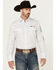 Image #1 - Wrangler Men's Mexico Logo Geo Print Long Sleeve Snap Western Shirt, White, hi-res