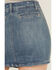 Image #4 - Free People Women's Daylight Medium Wash Denim Mini Skirt, Blue, hi-res