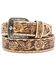 Image #1 - Idyllwind Women's Just A Rose Tooled Belt, Brown, hi-res