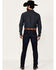 Image #3 - Justin Men's 1879 Dark Wash Modern Slim Stretch Denim Jeans, Dark Wash, hi-res