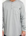 Image #4 - Hawx Men's Men's FR Pocket Henley Long Sleeve Work Shirt , Silver, hi-res