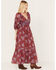 Free People Women's Golden Hour Floral Print Maxi Dress, Wine, hi-res