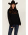 Image #1 - Goodie Two Sleeves Women's Don't Be All Hat & No Cowboy Black Graphic Hoodie, Black, hi-res