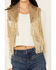 Image #3 - Saints & Hearts Women's Sequins Fringe Vest, Gold, hi-res