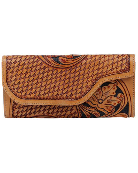 Myra Women's Fantabulouz Leather Wallet, Brown, hi-res