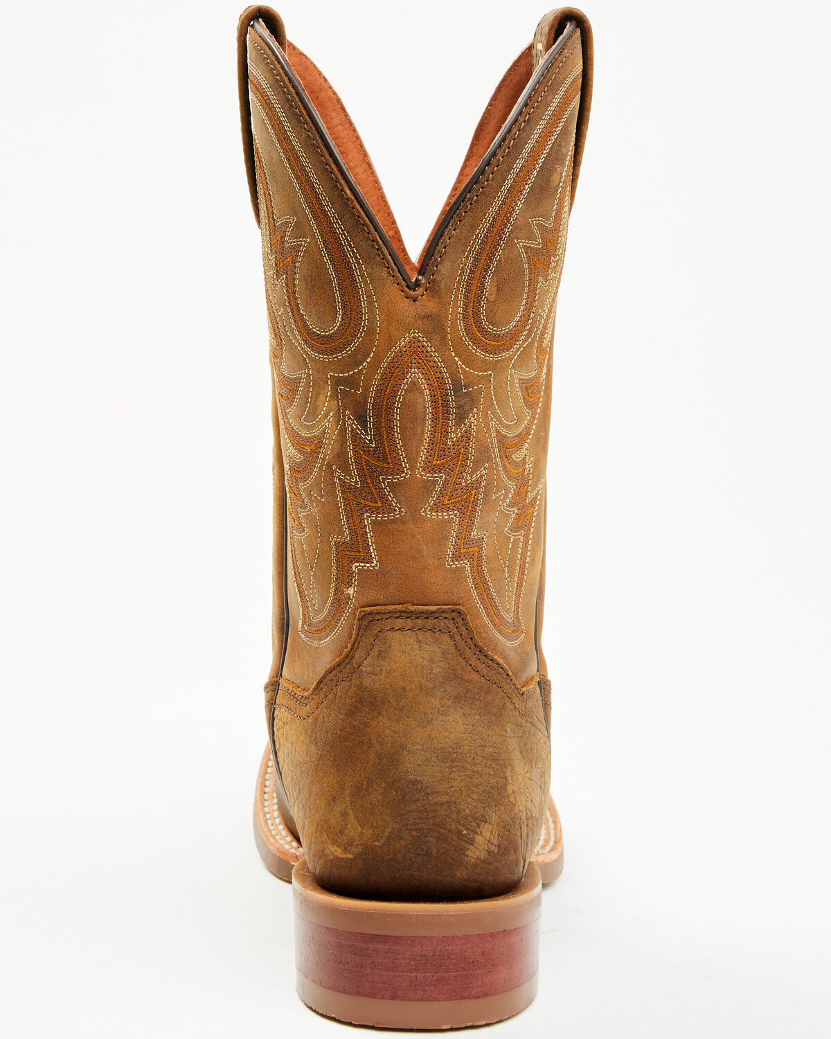 Image #5 - Dan Post Men's Brigston Western Boots - Broad Square Toe, Chocolate, hi-res