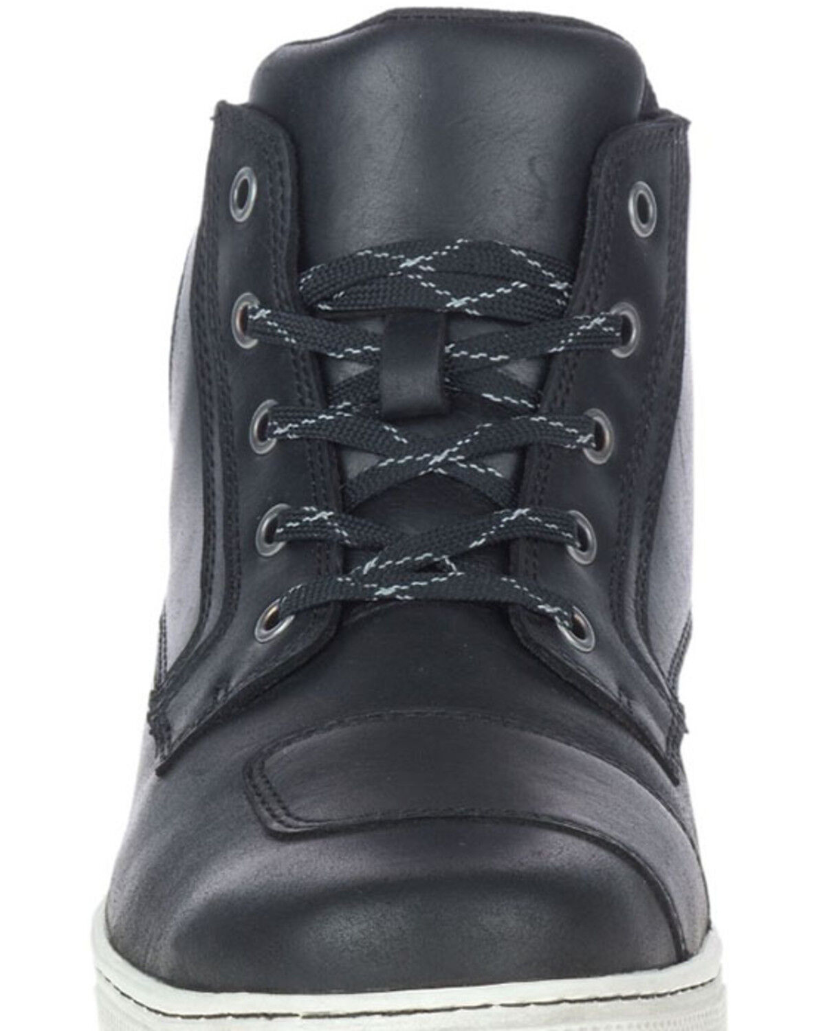 Image #4 - Harley Davidson Men's Black Bateman Ankle Pro Moto Boots - Soft Toe, Black, hi-res
