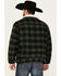 Image #4 - Levi's Men's Plaid Print Relaxed Sherpa Trucker Jacket, Dark Green, hi-res
