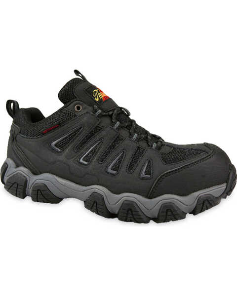 Image #1 - Thorogood Men's Waterproof Athletic Work Shoes - Composite Toe, Black, hi-res