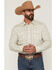 Image #1 - Gibson Trading Co Men's Old Pal Wallpaper Floral Print Long Sleeve Snap Western Shirt, Ivory, hi-res