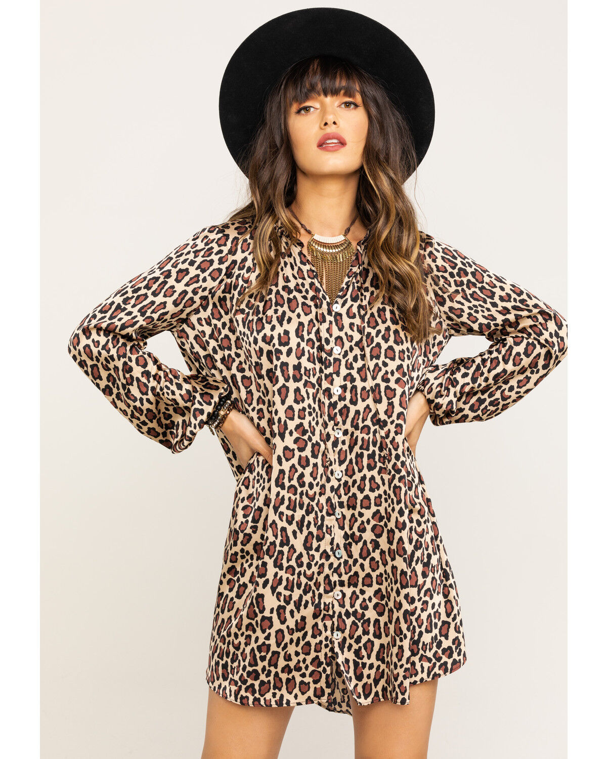 Image #1 - Show Me Your Mumu Women's McKenna Cheetah Fever Mini Dress, Multi, hi-res