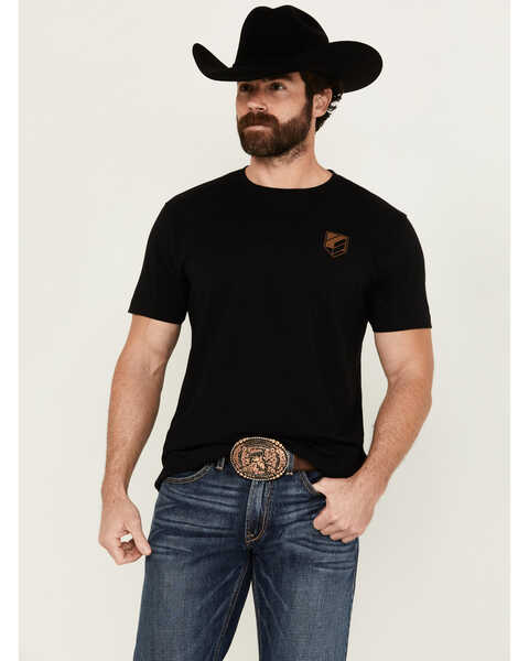 RANK 45® Men's Grip On Short Sleeve Graphic T-Shirt , Black, hi-res