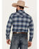 Image #4 - Pendleton Men's Wyatt Plaid Print Long Sleeve Western Snap Shirt, Dark Blue, hi-res