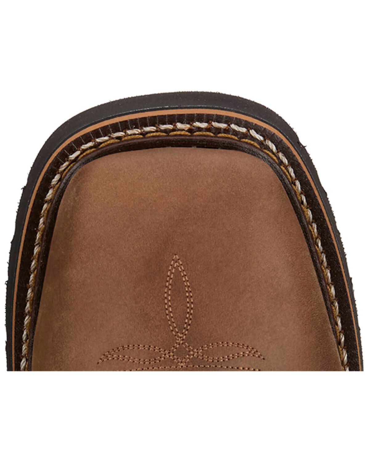 Image #6 - Justin Men's Ames 11" Pull-On Work Boots - Soft Toe, Medium Brown, hi-res