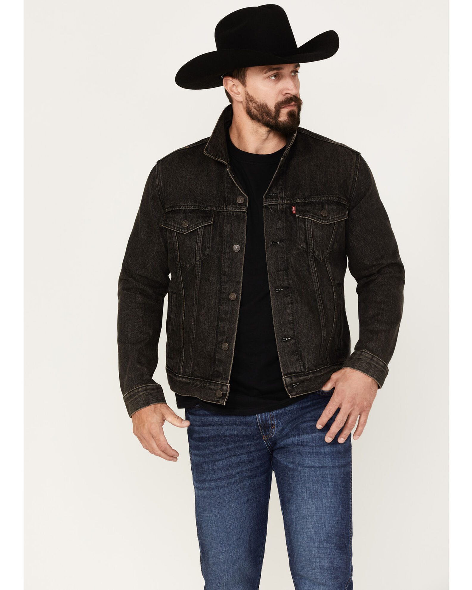 Levis the discount trucker black