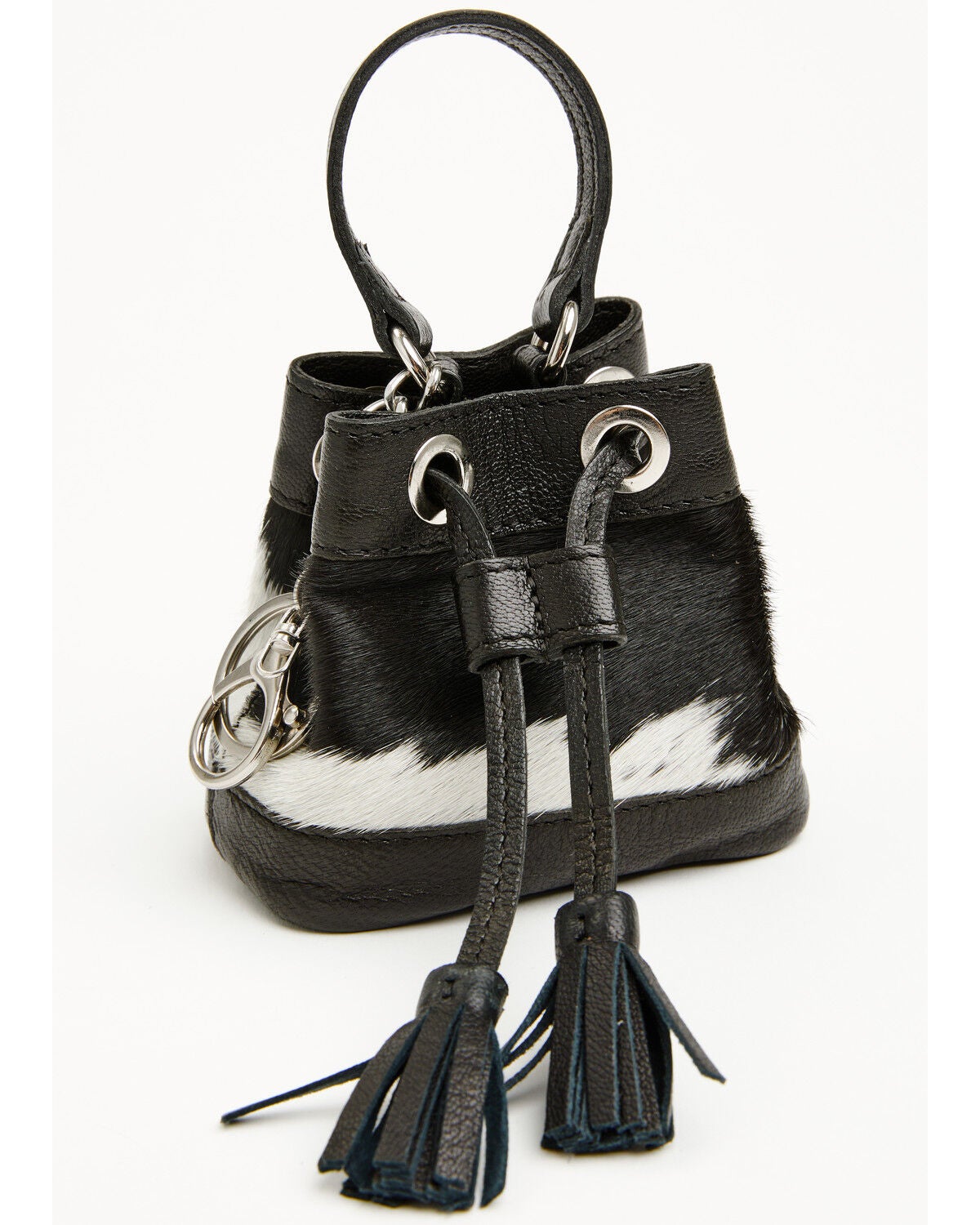 Image #3 - Shyanne Aurora Mini Hair-On Bucket Coin Purse Bag Charm, Black, hi-res