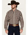 Image #1 - Ariat Pro Men's Thomas Plaid Print Long Sleeve Button-Down Western Shirt, Dark Blue, hi-res