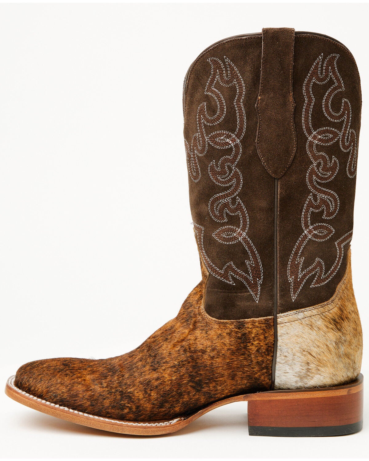 Image #3 - Cody James Men's Badlands Cowhide Western Boots - Broad Square Toe, Brown, hi-res