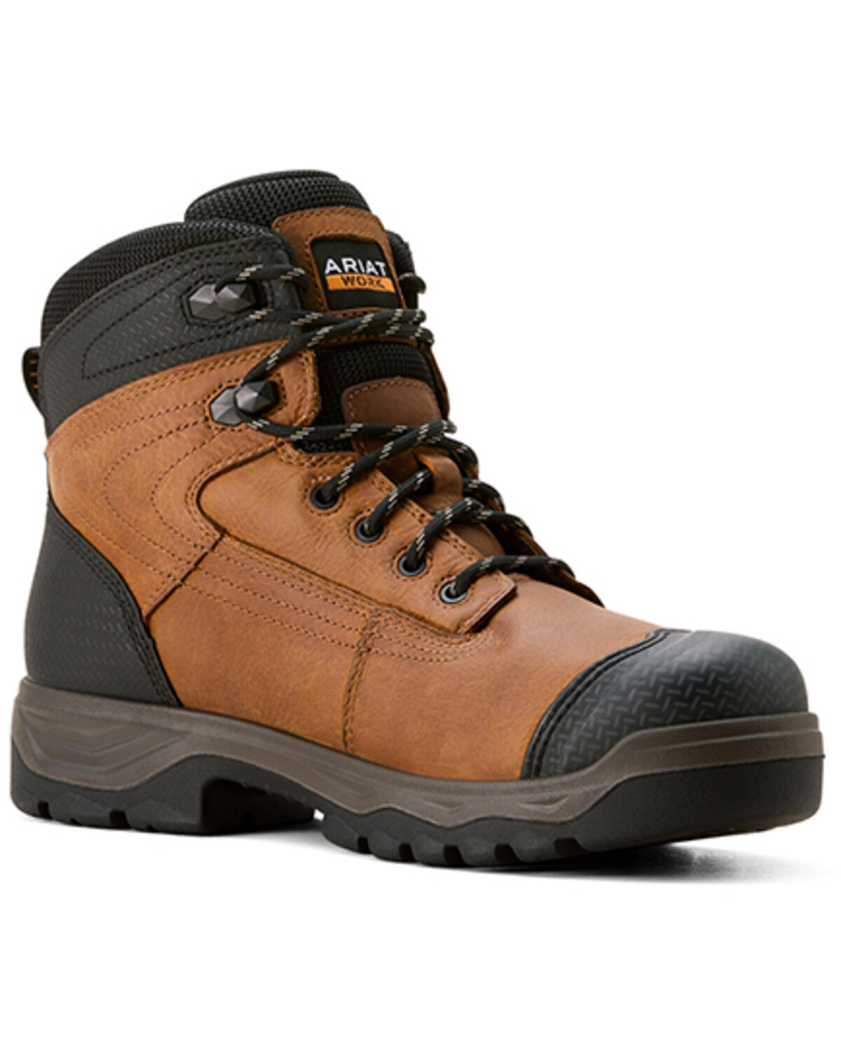 Image #1 - Ariat Men's Turbo Duratread XTR 6" Waterproof Work Boots - Soft Toe, Brown, hi-res