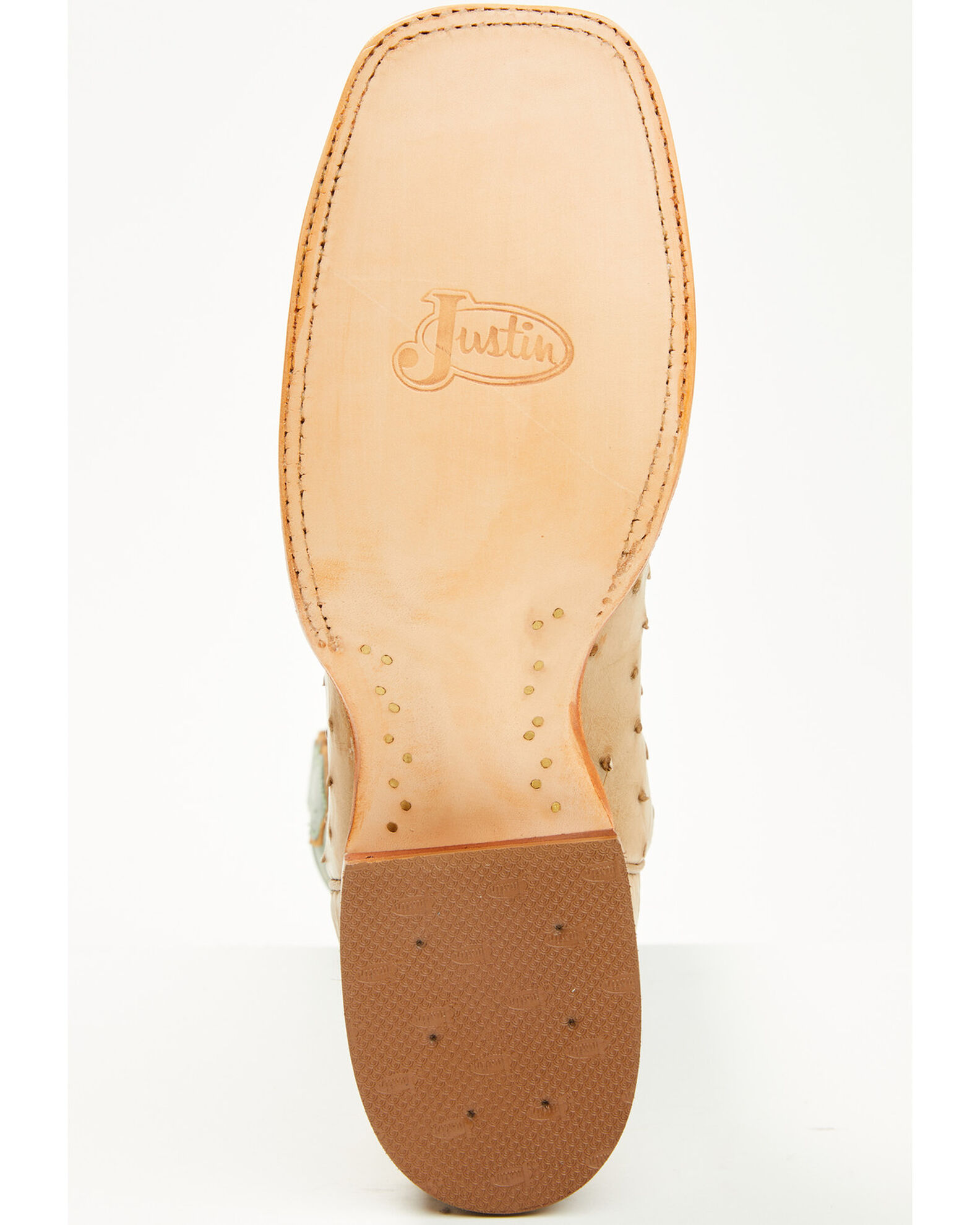 Justin Men's Chisolm Exotic Ostrich Western Boots - Broad Square Toe -  Country Outfitter