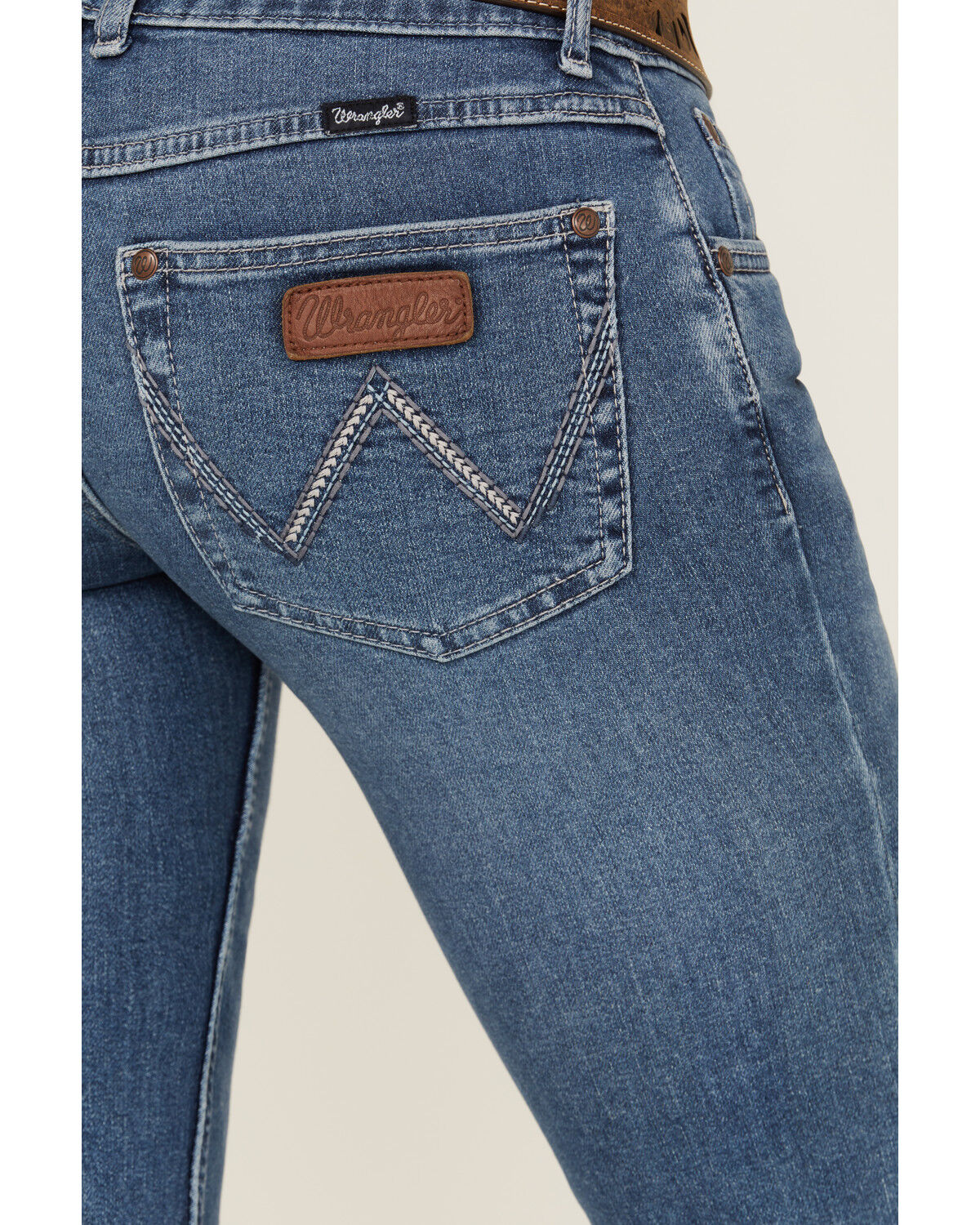 Image #4 - Wrangler Retro Women's Sadie Medium Wash Low Rise Stretch Bootcut Jeans, Medium Wash, hi-res