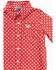 Image #2 - Cinch Infant Boys' Geo Print Long Sleeve Button-Down Western Shirt, Red, hi-res