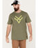 Image #1 - Hawx Men's Logo Graphic Short Sleeve T-Shirt, Green, hi-res