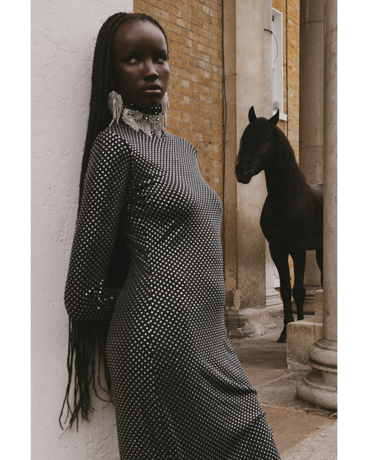 Image #1 - Show Me Your Mumu Women's All Out Long Sleeve Maxi Dress, Black, hi-res