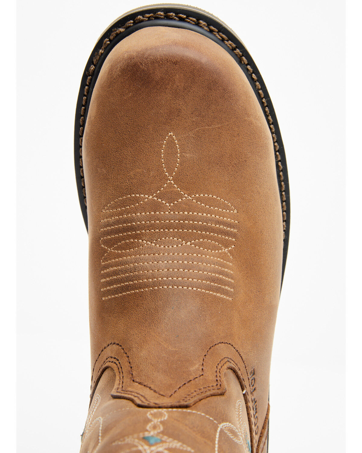 Image #6 - Shyanne Women's Pull-On Western Work Boots - Composite Toe, Brown, hi-res