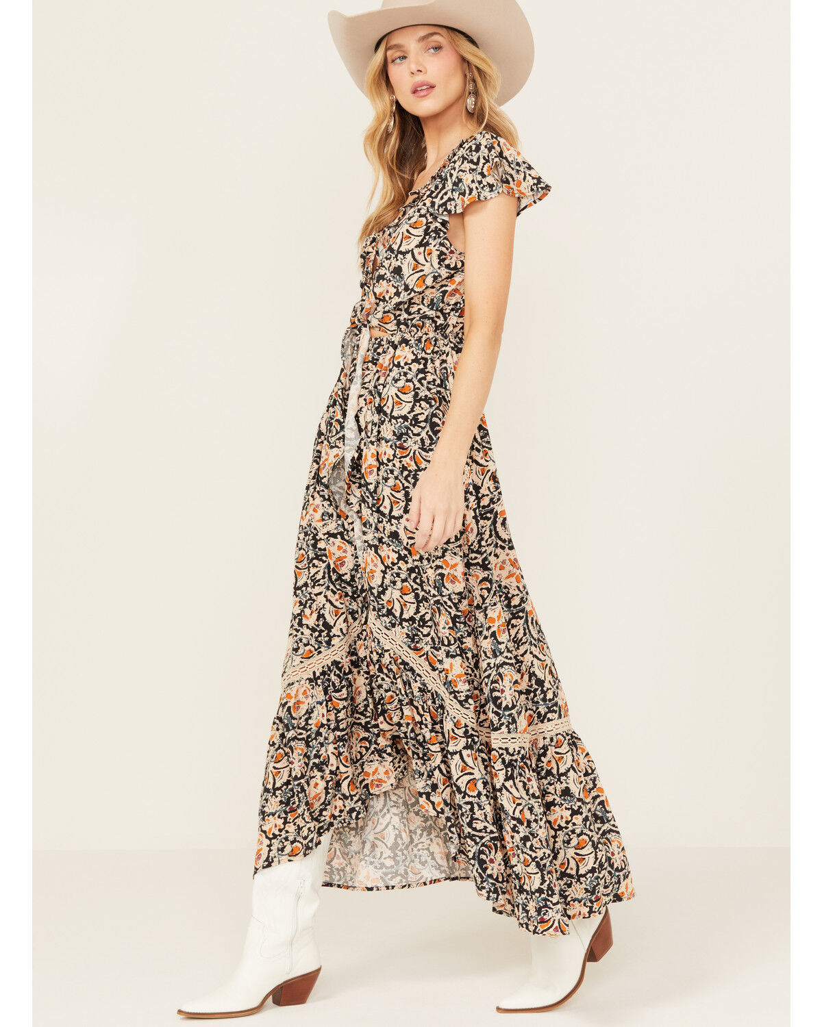 Image #2 - Beyond The Radar Women's Floral Print High-Low Dress, Multi, hi-res