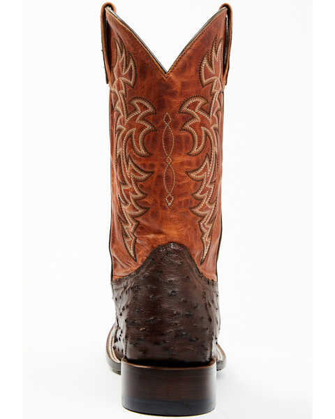 Image #5 - Cody James Men's Sienna Genuine Ostrich Exotic Western Boots - Broad Square Toe , Brown, hi-res
